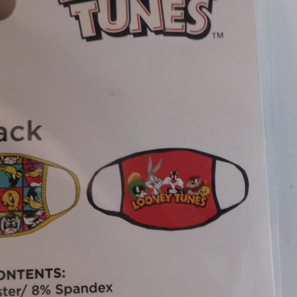 3 Pack Adult Looney Tunes Masks - Picture 5 of 5